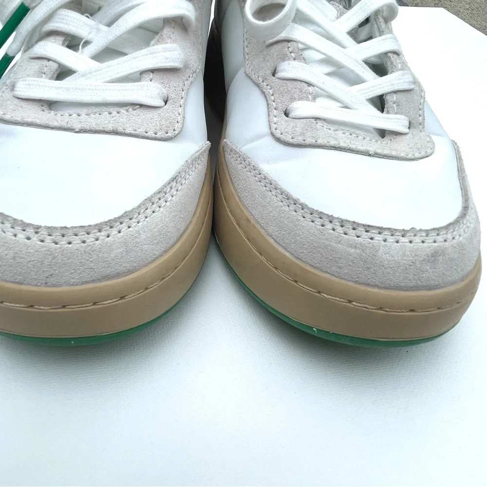 White & Green Women’s Casual Sneakers
